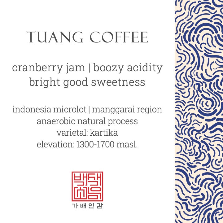 TUANG COFFEE | INDONESIA • MANGGARAI REGION